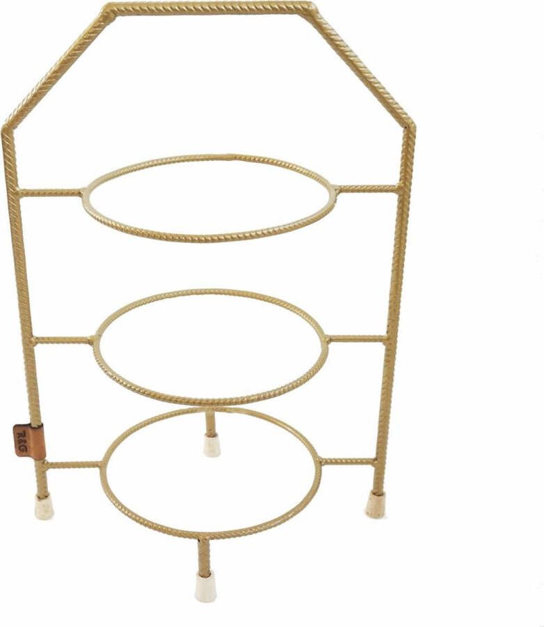 Ruig & Geroest R&G Etagère 3 borden goud