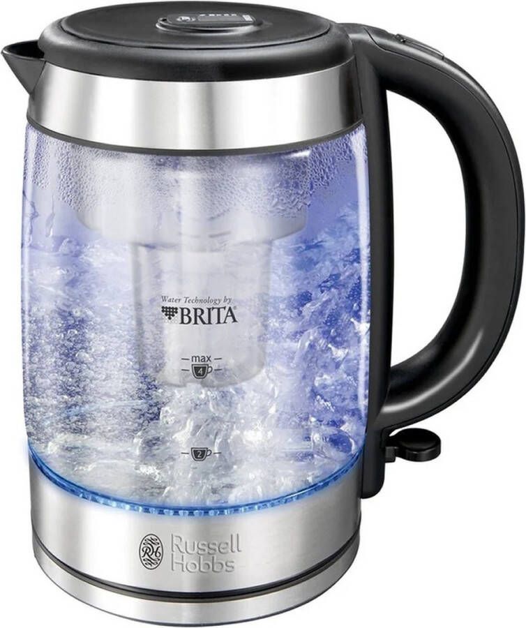 Russell Hobbs 20760-57 Clarity BRITA waterfiltersysteem Glazen Waterkoker