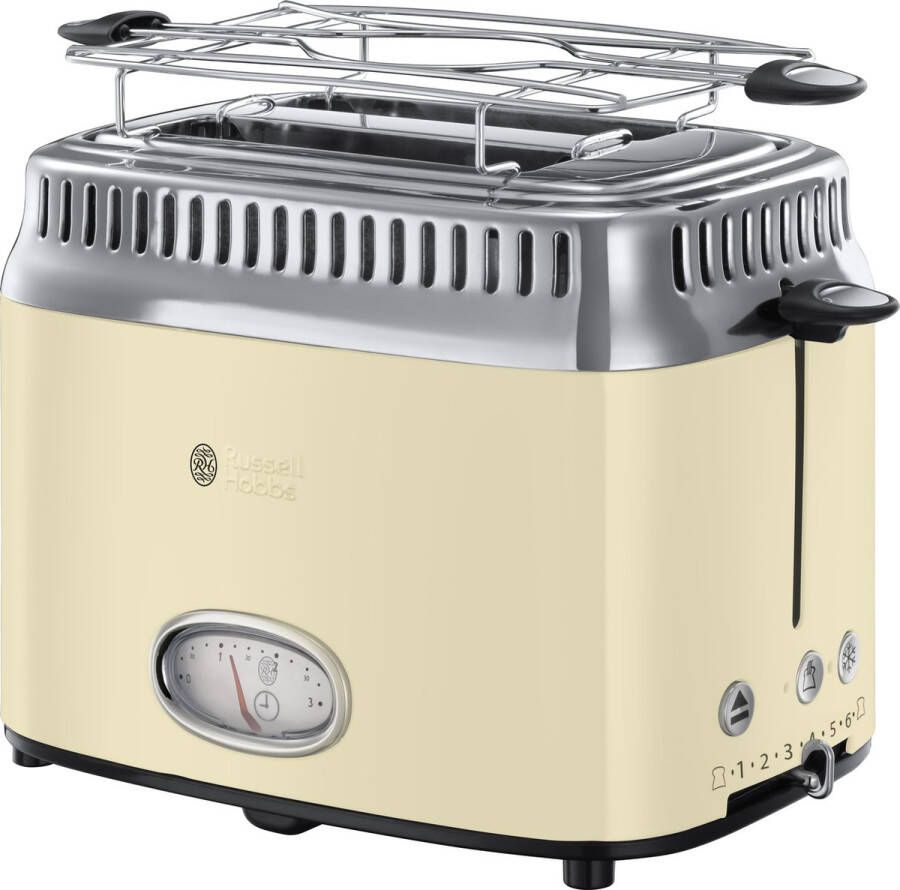 Russell Hobbs Toaster Retro Vintage Cream 21682-56 | Broodroosters | Keuken&Koken Keukenapparaten | 21682-56