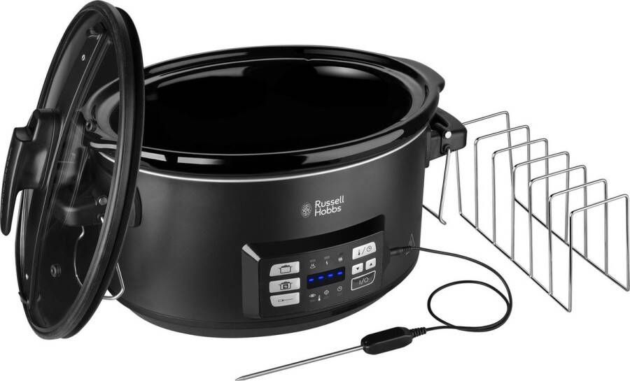 Russell Hobbs 25630-56 3in1 Slowcooker Sous Vide-functie Koken op lage temperatuur Temperatuursonde Langzaam koken
