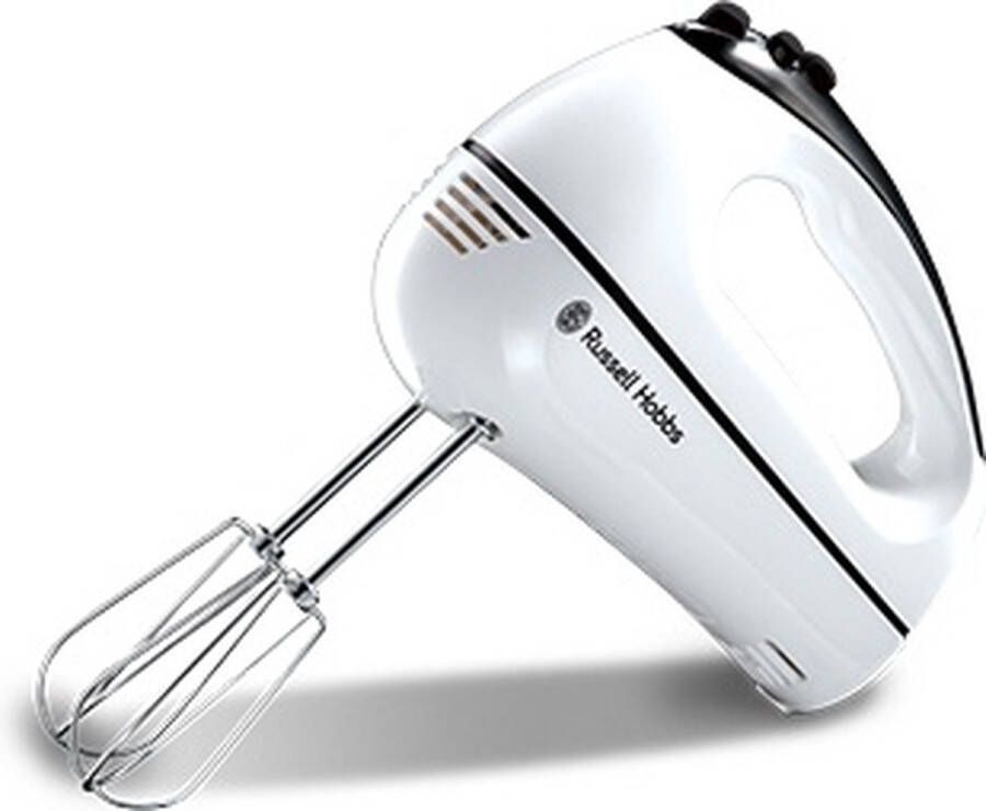 Russell Hobbs Aura Handmixer Wit Incl. Kloppers & Garde 5 Speed + Turbo 380 W