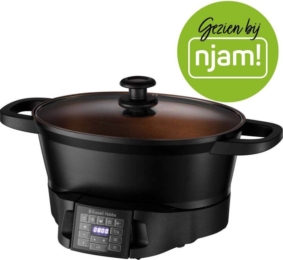 Russell Hobbs Elektrische multicooker Good 2 Go 8 functies 6 5 liter inhoud gegoten aluminium Zwart - Foto 2