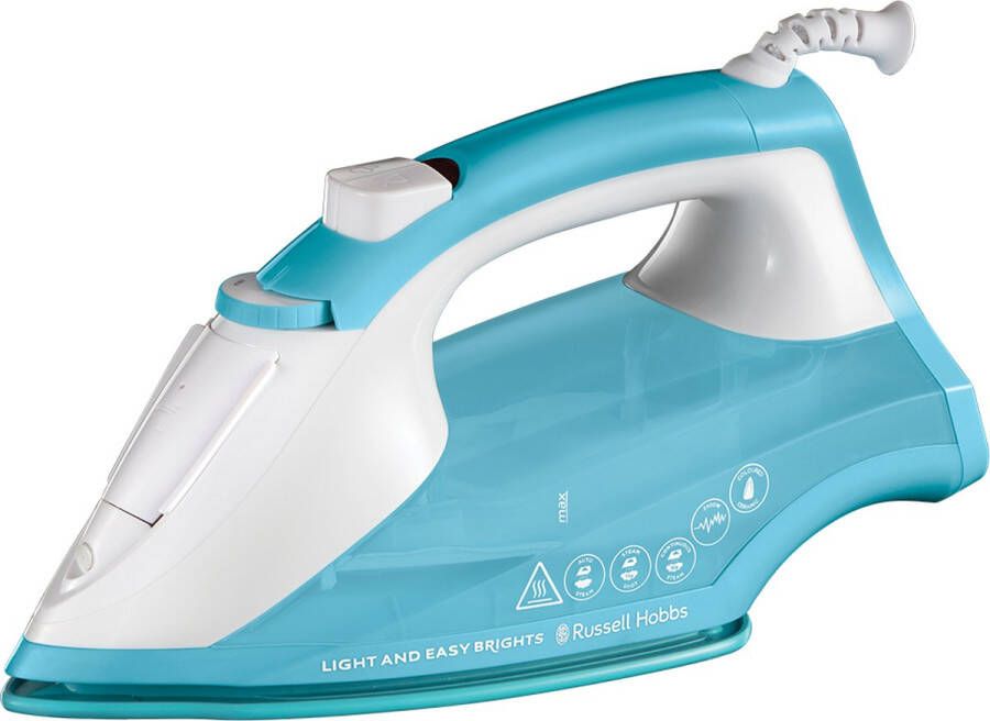 Russell Hobbs Light & Easy Brights Strijkijzer Stoomstrijkijzer 26482-56 Aqua