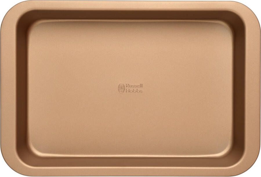 Russell Hobbs Roasting Tray oven Pan 36 cm Non-Stick Carbon Steel Weulence Gold