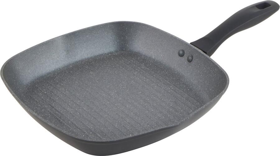 Russell Hobbs Metallic Marble 28 cm grillpan – BBQ vleespan – inductie – vierkant – koekenpan
