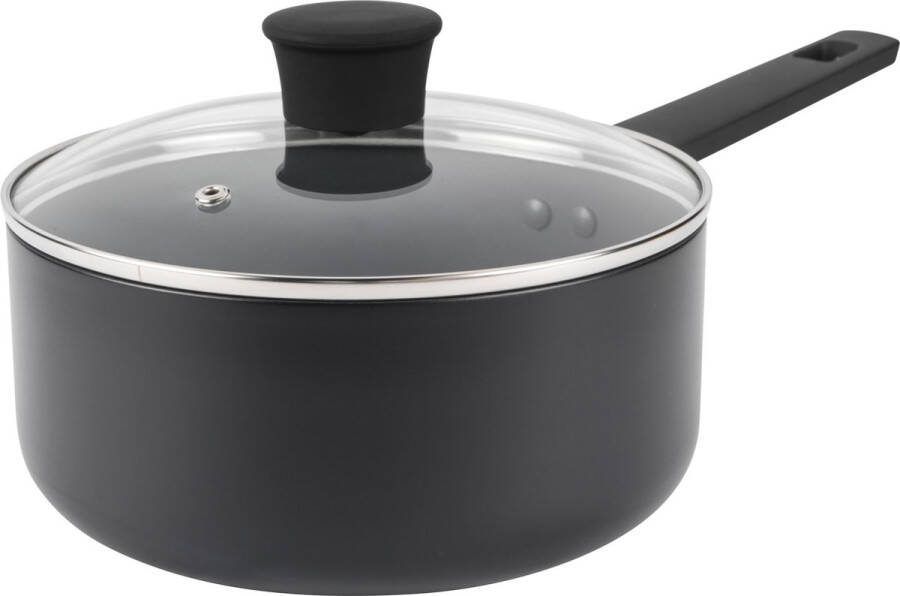 Russell Hobbs Steelpan 20 cm met deksel Geschikt voor Inductie anti-aanbak Sauspan Shield Collectie