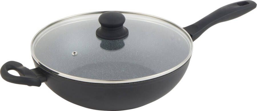 Russell Hobbs Wok met deksel Non-Stick Stir Fry Cooking Pan Induction Safe 28 cm