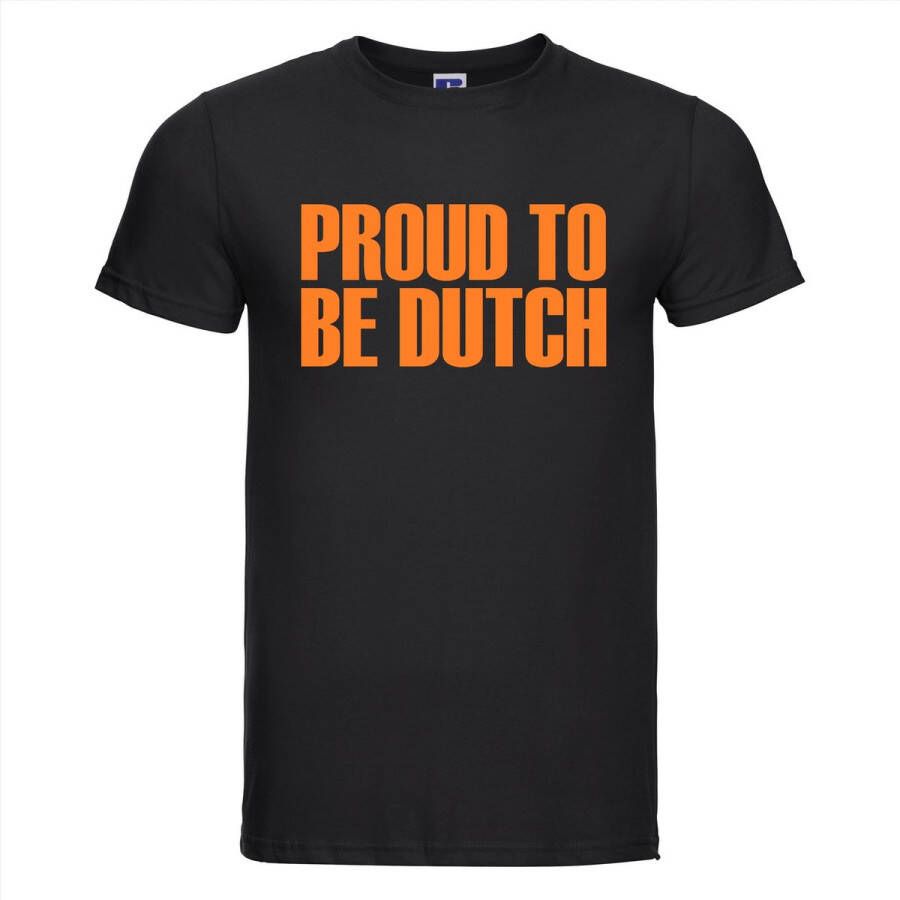 Russell Proud to be dutch T-shirt Nederland Max Verstappen Koningsdag WK EK voetbal Holland Dutch Maat XXL