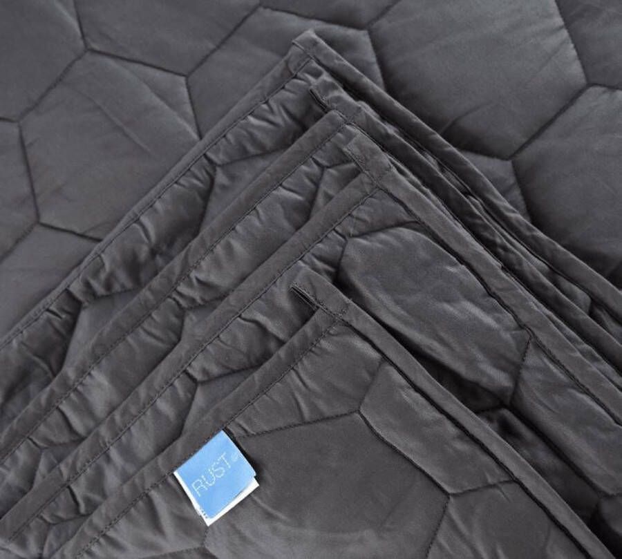 RUST verzwaringsdeken 6.8 KG Dark Gray 140x200cm Weighted Blanket Verzwaarde Deken Kalmeringsdeken Voor Een Betere Slaap ADHD Anti Stress