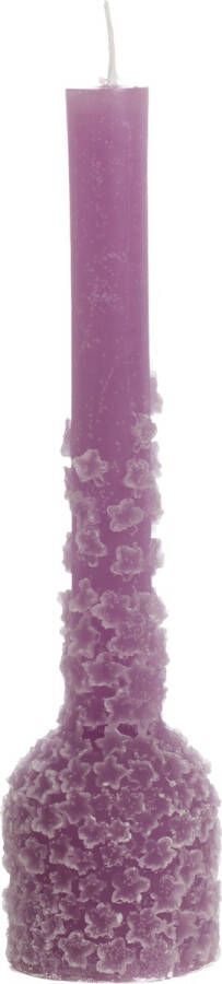 Rustik Lys Figuurkaars 'Bloom' (Purple 8 branduren)
