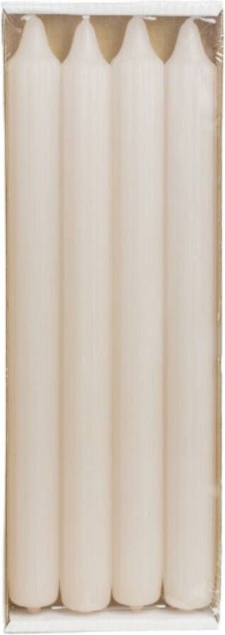 Rustik Lys grooved dinerkaarsen blush set van 4 paraffine Ø 2 1 centimeter x 24 centimeter
