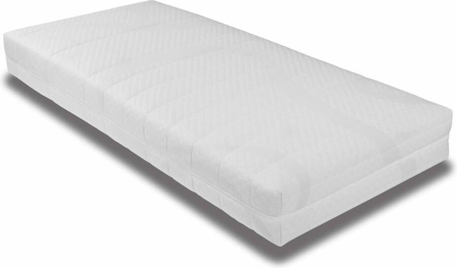 Rustmatrassen.nl Ledikant Matras 40x105 x14cm koudschuim hybrid matras met anti-allergische wasbare hoes tijk met rits