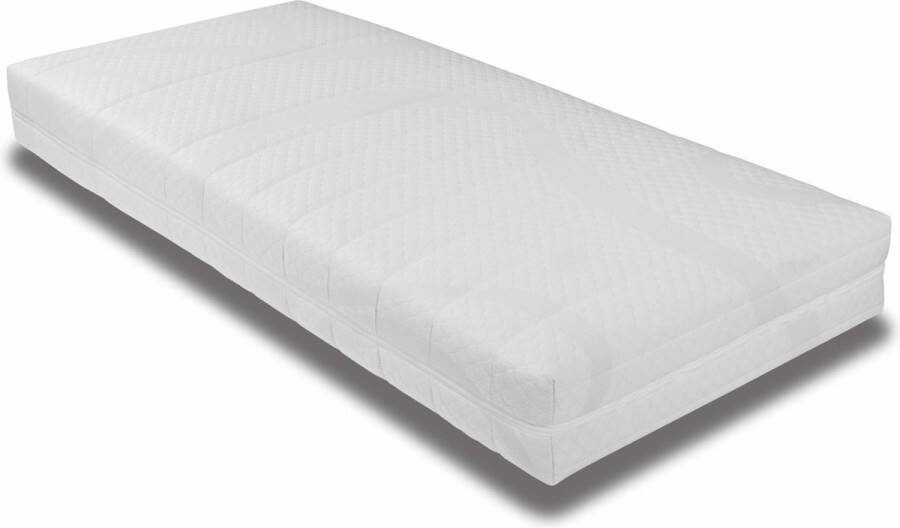 Rustmatrassen.nl Ledikant Matras 60x100 x14cm koudschuim hybrid matras met anti-allergische wasbare hoes tijk met rits