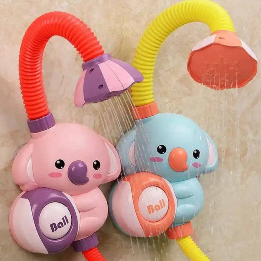 RyC Toys Baby Badspeeltje Olifant Douche geel blauw sproeier douchebad speelgoed