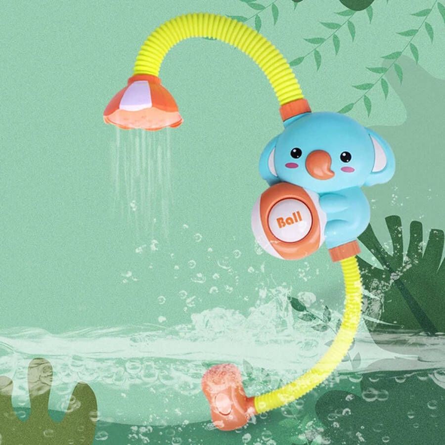 RyC Toys Baby Badspeeltje Olifant Douche roze paars| sproeier douchebad speelgoed