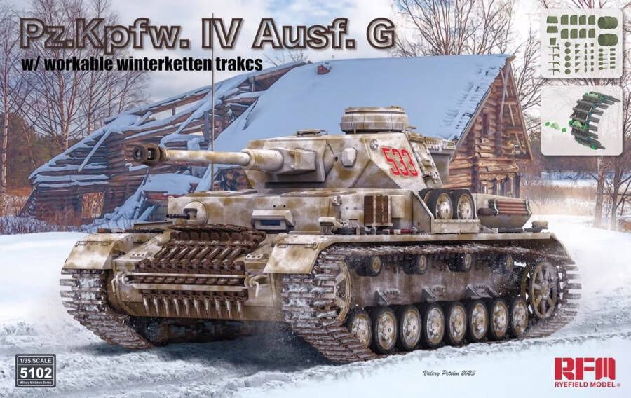 Rye Field Model 1:35 5102 Pz.Kpfw.IV Ausf.G w Winterketten Plastic Modelbouwpakket