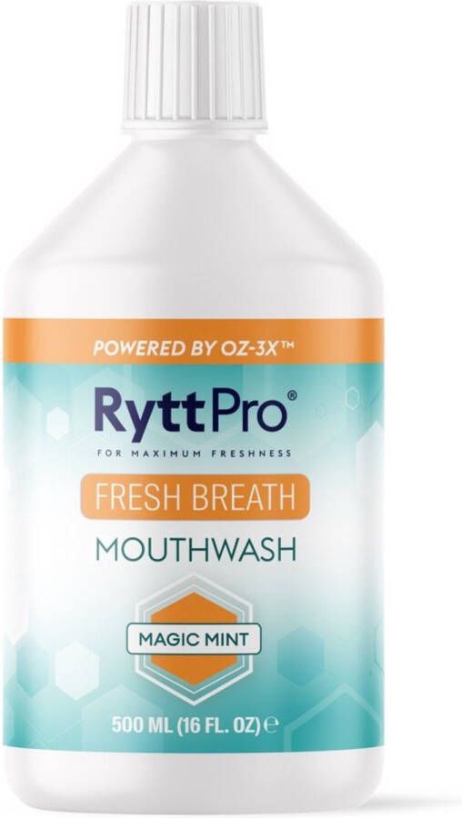 RyttPro ️ RyttPro Mondwater Slechte Adem (500 ML) Gezond Tandvlees Actieve Zuurstof