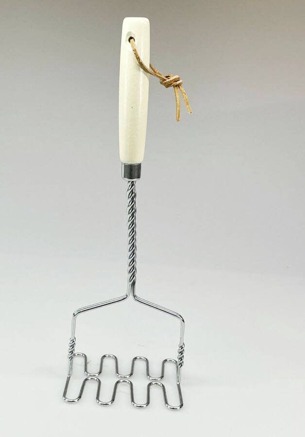 RZ-kookgerei Aardappelstamper 33 cm Stamppot stamper Creme-wit
