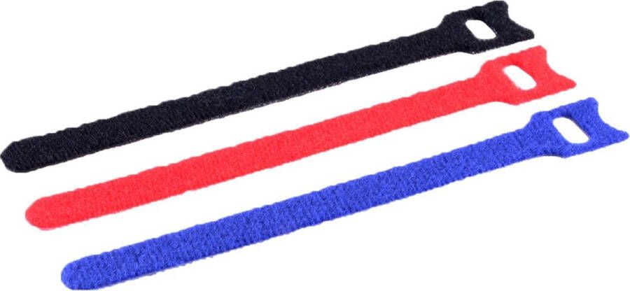 S-Impuls Klittenband kabelbinders 145 x 11mm kleuren (12 stuks)