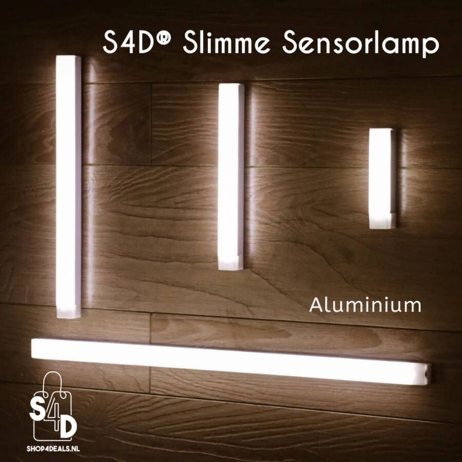 S4D Slimme LED Lamp Bewegingssensor Lamp kastverlichting met bewegingssensor kastverlichting led draadloos kastverlichting op batterij Aluminium 20 CM