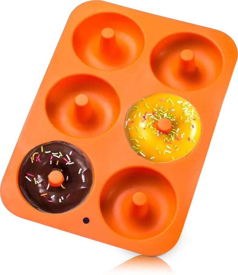 Saaf Donut Bakvorm Siliconen Springvorm Herbruikbaar Donutmaker Donutvorm Bakken 6 Donuts