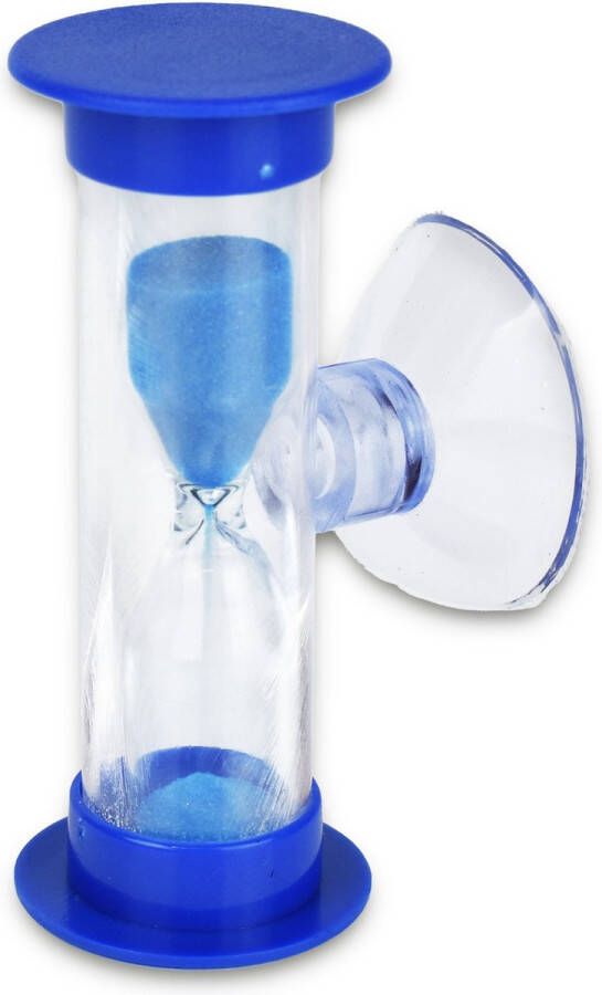 Saaf Douche Timer Zandloper 3 Minuten Klok Waterbesparend Showertimer Incl. Zuignap Blauw