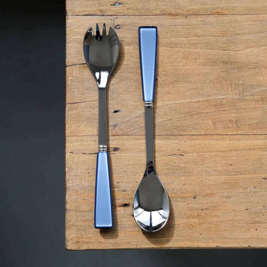 Sabre Icône saladebestek 2-delig Light Blue Besteksets
