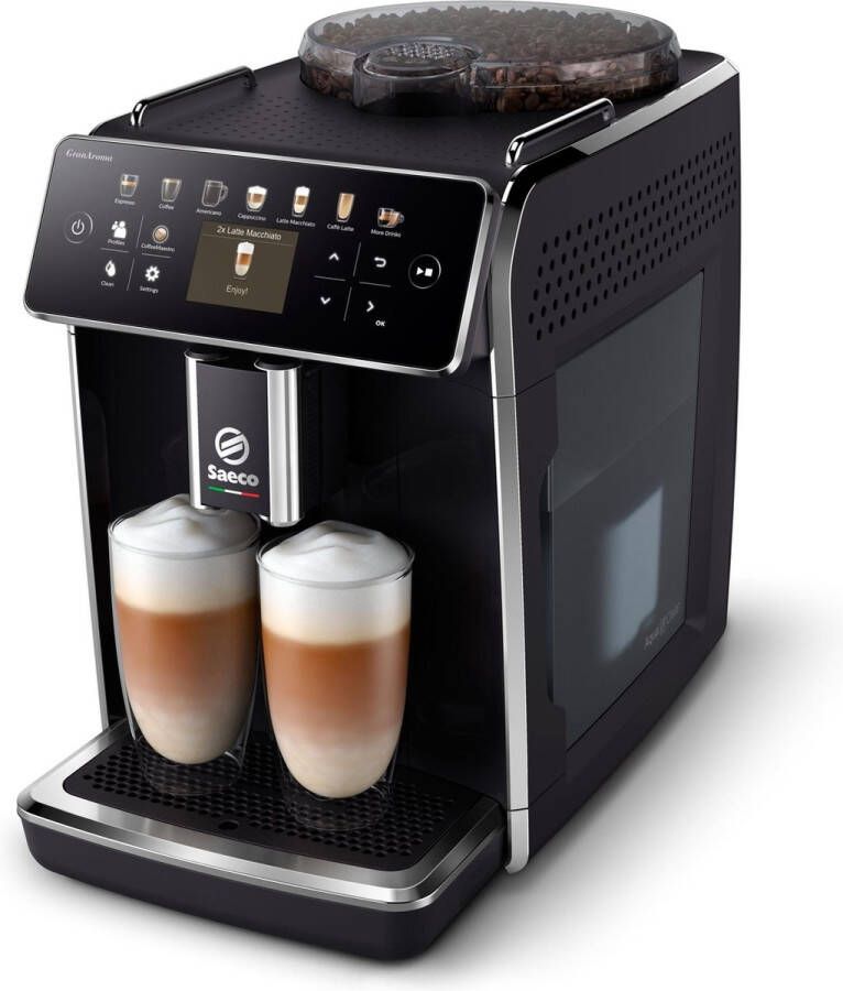 Saeco Granaroma volautomatische espressomachine 14 koffiespecialiteiten 4 profielen zwart (SM6580 00)