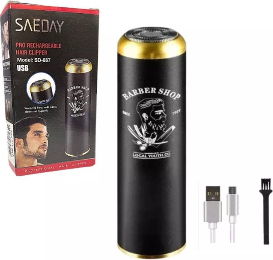 Saeday Barber Shop Hair clipper Knip je haar scheerapparaat Oplaadbaar elektrisch scheerapparaat overal scheren