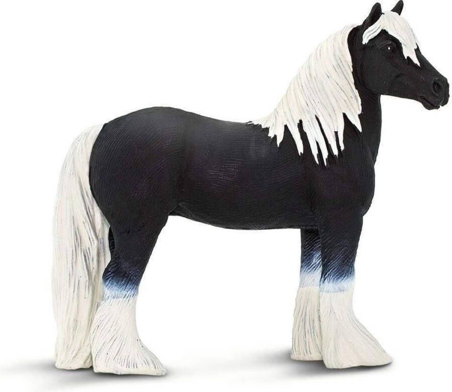 Safari Boerderij Gypsy Vanner-paard Junior 11 5 Cm Zwart wit
