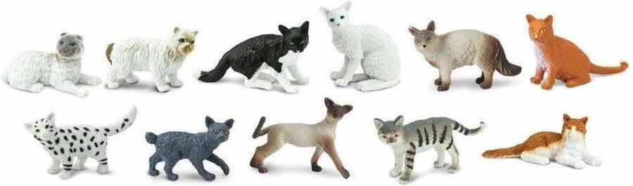 Shoppartners Safari Speelfigurenset Domestic Cats Junior 11-delig