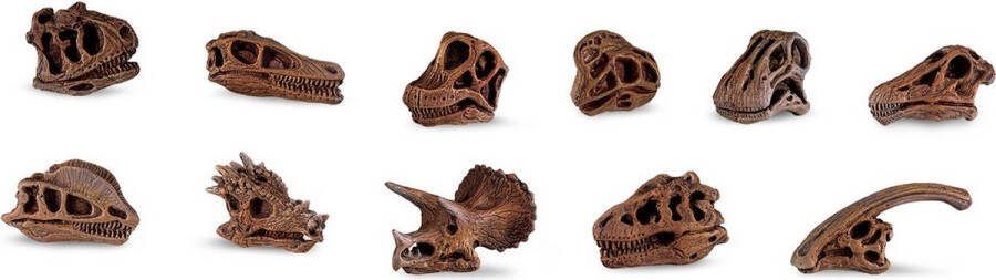 Safari Speelset Dinoschedels Junior 4-7 5 Cm 48 Stuks