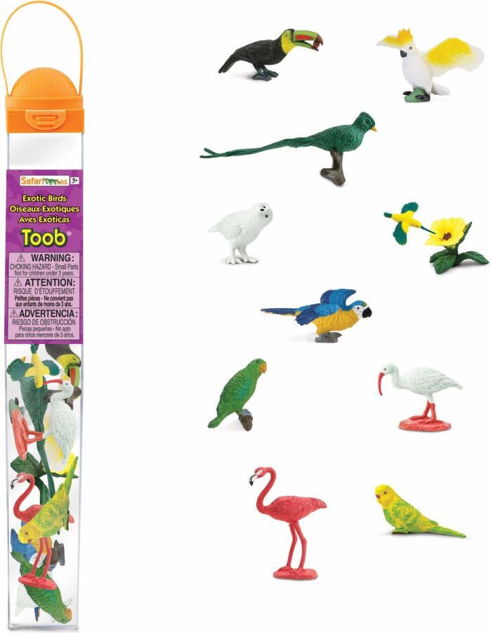 Shoppartners Safari Speelset Exotic Birds Toob Junior 11-delig