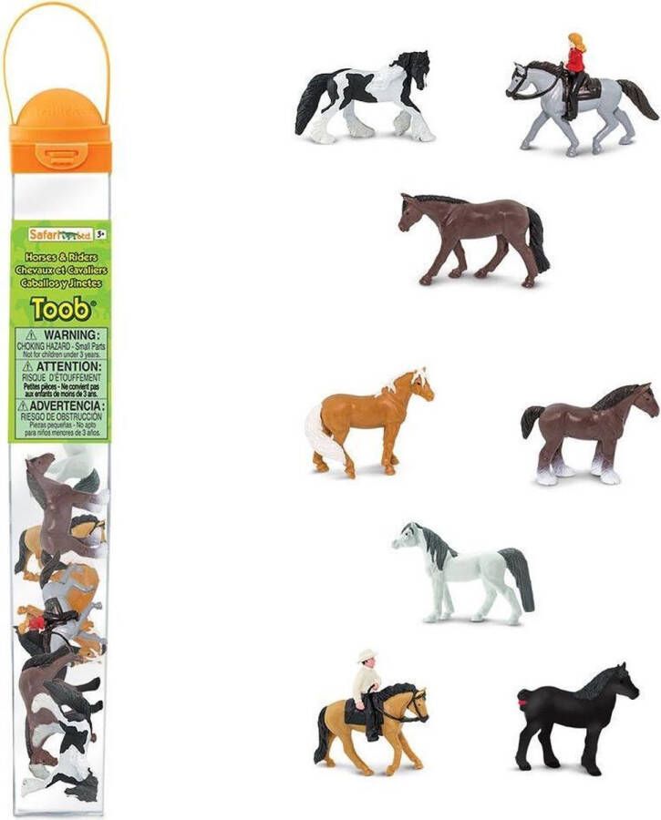 Shoppartners Safari Speelset Horses & Riders Toob Junior 10-delig
