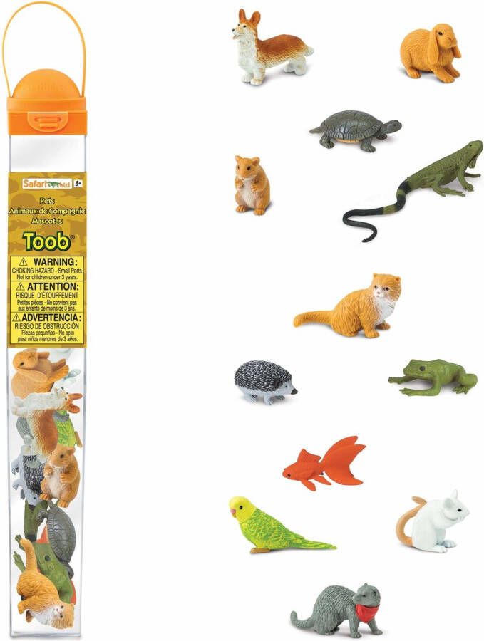 Shoppartners Safari Speelset Pets Toob Bruin groen grijs 12-delig