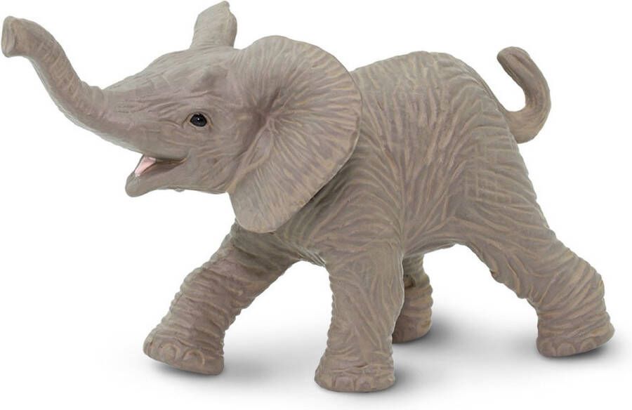 Shoppartners Safari Wilde Dieren Afrikaanse Olifant Kalf Junior 3 5 Cm Grijs