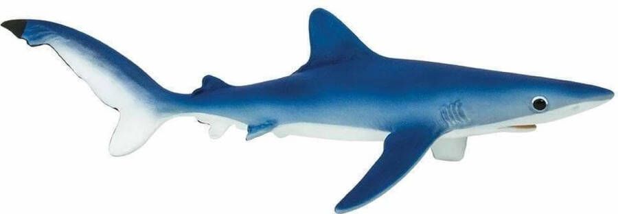 Shoppartners Safari Zeedieren Grote Blauwe Haai Junior 17 5 Cm Blauw wit