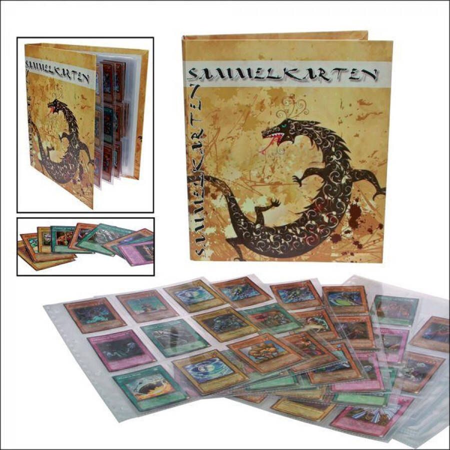 Safe Spelkaarten verzamelalbum met print incl. 20 insteekbladen voor maximaal 360 ruilkaarten