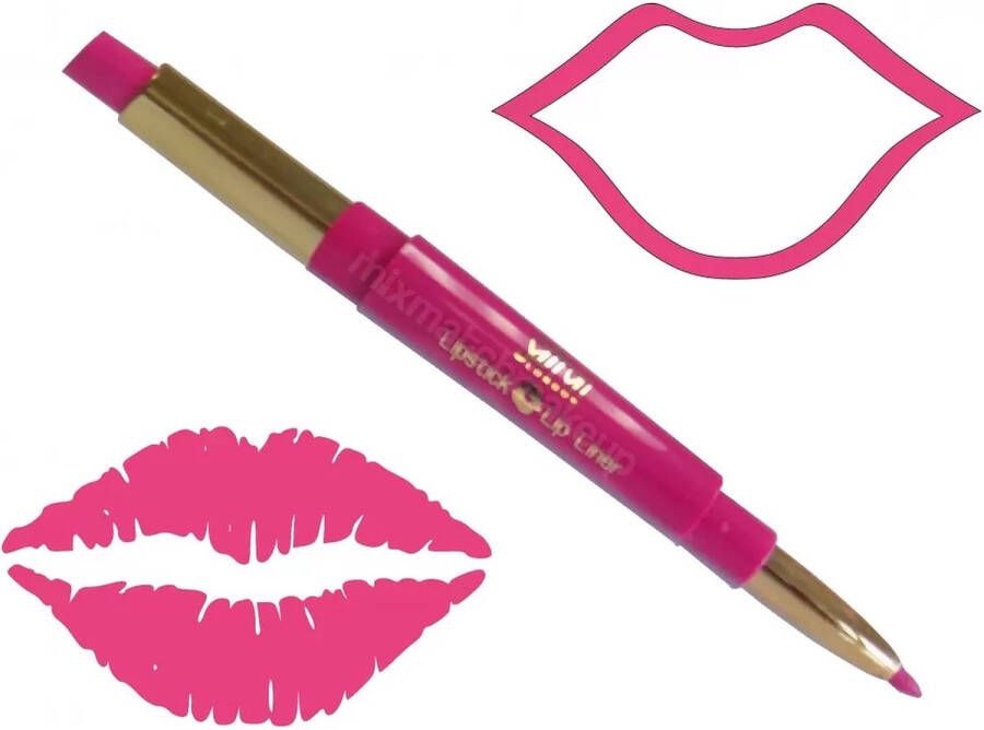 Saffron London Saffron lipstick & lipliner 2 in 1 03 Party Pink