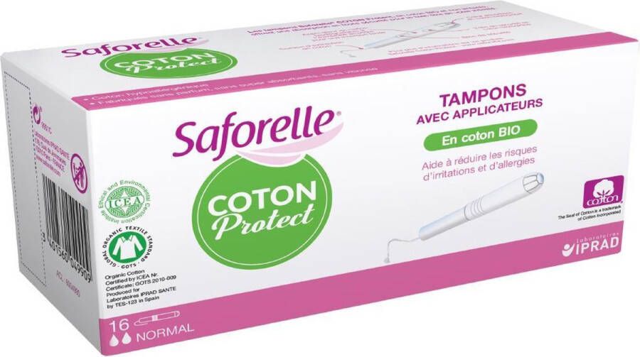 Saforelle Tampons Inbrenghuls Normaal 16