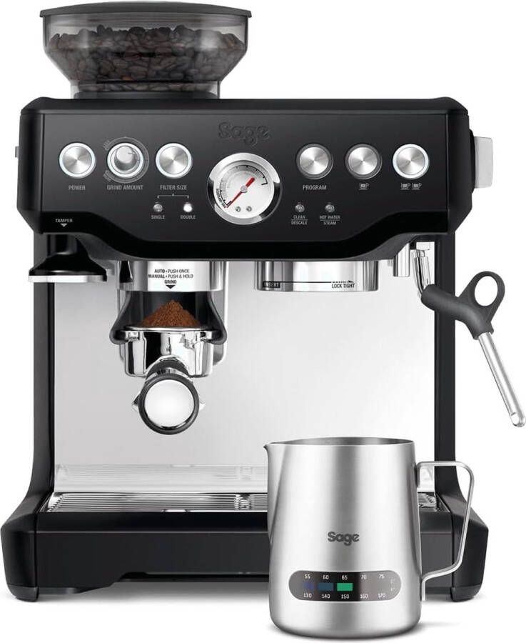 Sage The Barista Express Vrijstaand Volledig automatisch Espressomachine 2l Zwart Roestvrijstaal - Foto 3