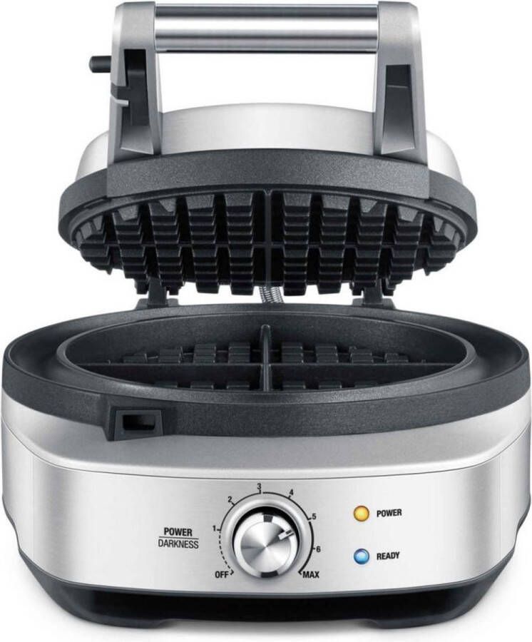 Sage THE NO-MESS WAFFLE Wafelmaker Zilver