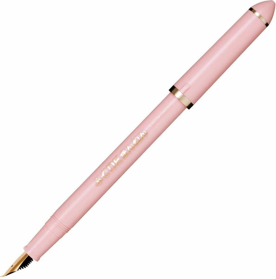 Sailor Fude-De-Mannen Script Kalligrafie Pen Roze Nib Angle 40 °C Degrees met GRATIS Cartridge