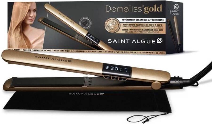 Saint Algue Demeliss gouden keramische stijltang