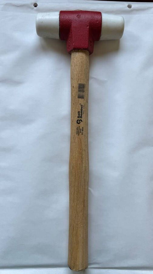 Sait Demirci Desa Wood Handle PVC Hammer White Nylon hamer no 30 WIT