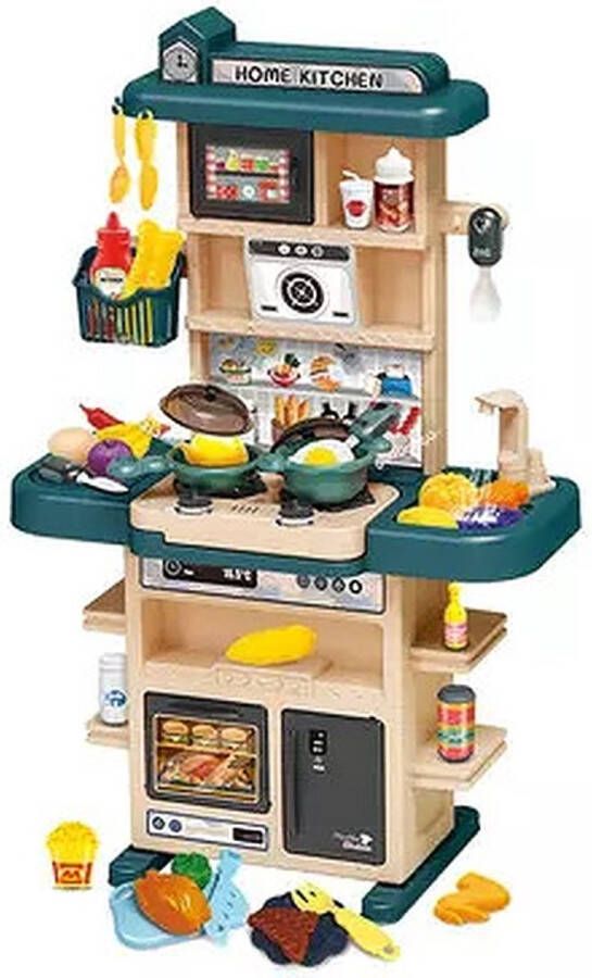 Sako Toys Keuken met 43 delige accessoire set Groen Speelgoed keuken