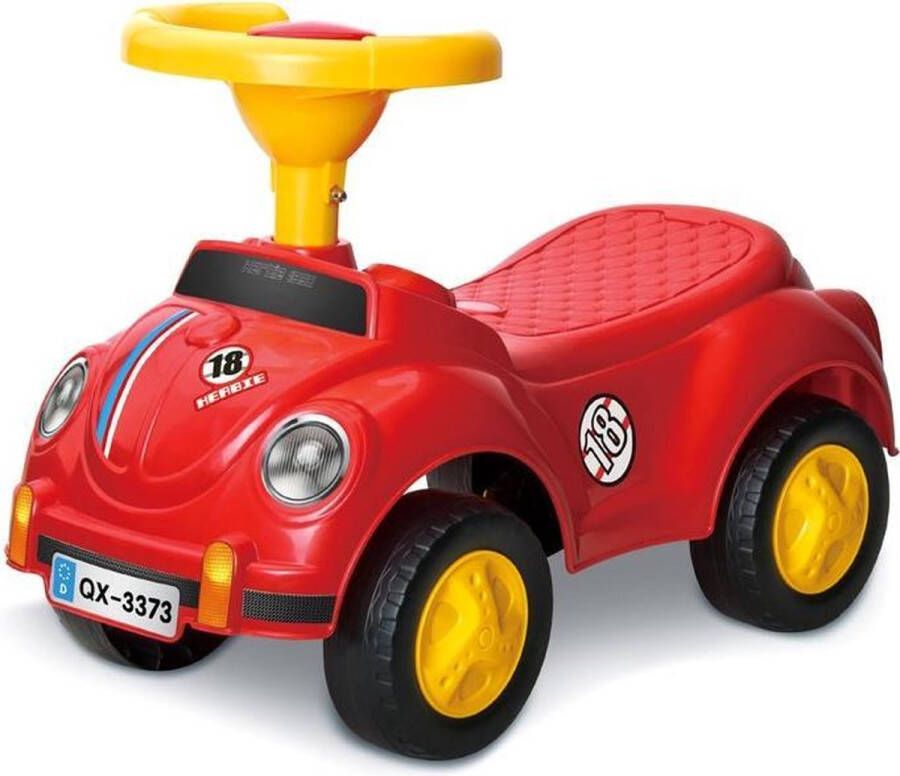 Sako Toys Loopauto de schattige kever Ride on Cute Beetle Rood