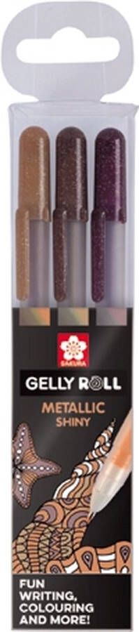 Sakura Gelly Roll Metallic gelpen set 3 Nature glans effect