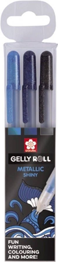 Sakura Gelly Roll Metallic gelpen set 3 Ocean glans effect