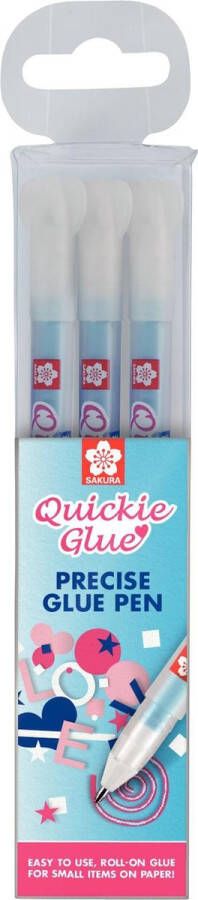 Sakura Quickie Glue 3 rollers met lijm-inkt